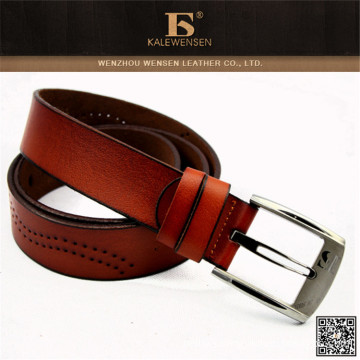 Genuine leather mens belt